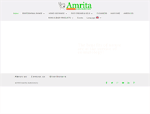 Tablet Screenshot of amritalab.com